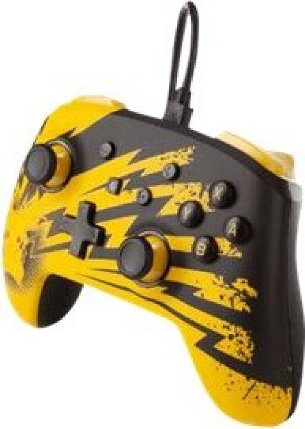 Powera Enhanced - Håndkonsoll - Kablet - Pokémon Pikachu Lightning - For Nintendo Switch, Nintendo Switch Oled