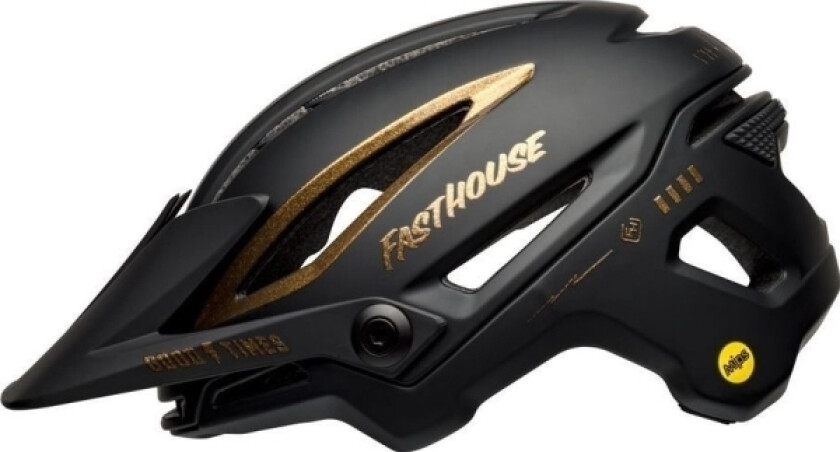 Helmet Mtb Sixer Integrated Mips Fasthouse Matte Gloss Black Gold Size M (55-59 Cm) (New)