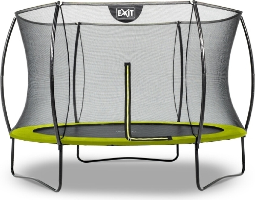 Exit Silhouette Trampoline Ø305cm - Green, Trampoline Over Bakken, Rund, 100 Kg, 3 År, Safety Net, Montering Nødvendig