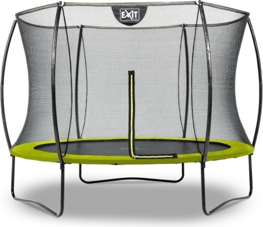 Exit Silhouette Trampoline Ø244cm - Green, Trampoline Over Bakken, Rund, 50 Kg, 3 År, Safety Net, Montering Nødvendig