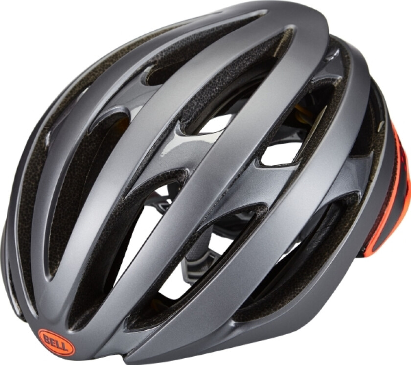 Stratus Integated Mips Road Bike Helmet Matte Gloss Gray Infrared S (5256 Cm)