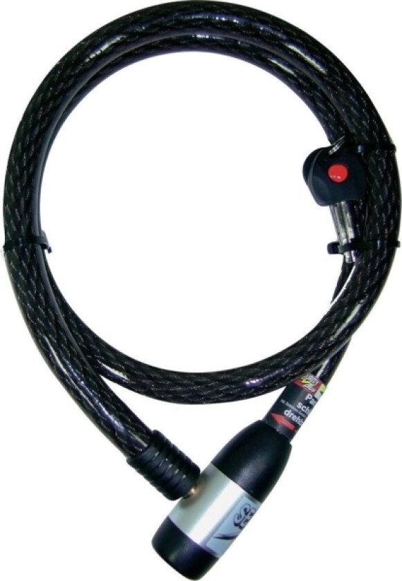 Pk 96 Kabellås Sort Nøglelås