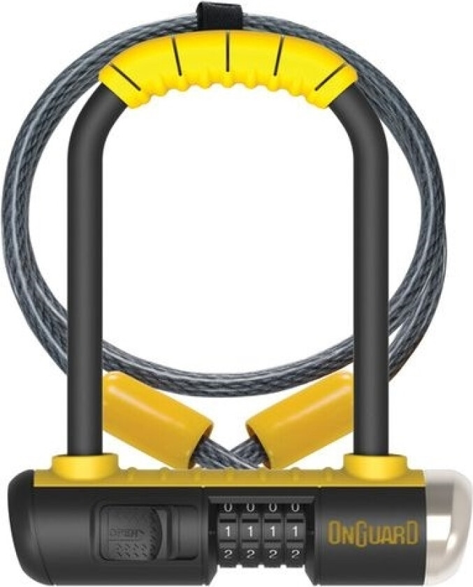 Onguard Sykkellås Combo Mini Dt Gul-Sort (8015C)