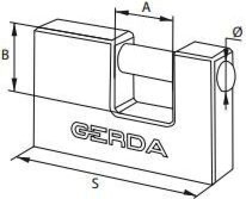 Gerda Hengelås I Støpejern 60 Mm (Grokzt0006000.0613Op)