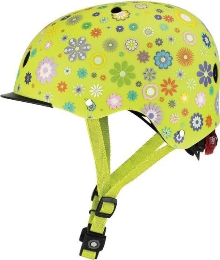 Globber Barnehjelm Elite Lights, Grønn, Størrelse: Xs-S 48-53 Cm (507-106-2)