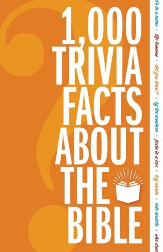 1,000 Trivia Facts About the Bible av Zondervan