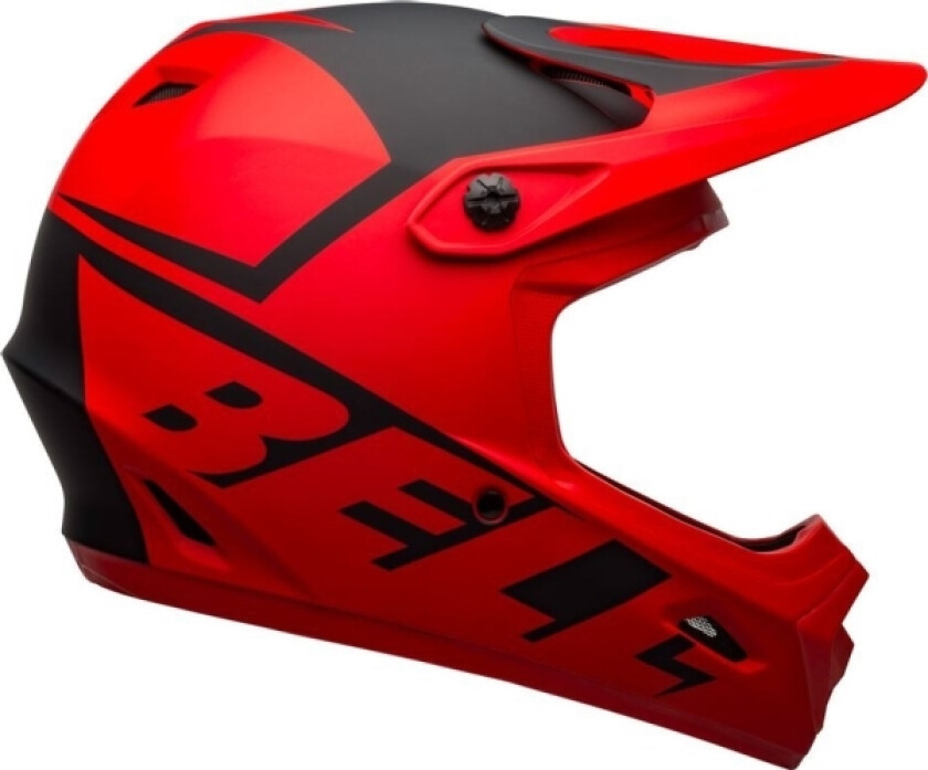 Transfer Full Face Helmet Matte Red Black Size M (55-57 Cm)