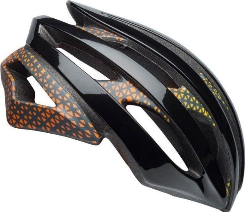 Road Helmet Stratus Integrated Mips Circuit Matte Gloss Black Yellow Orange Size M (55-59 Cm)
