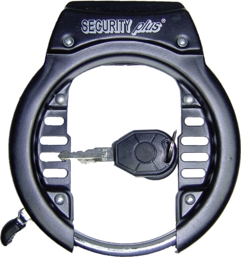 Rs60 Rammelås Sort Nøglelås