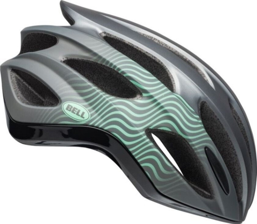 Formula Tsunami Matte Gloss Gunmetal Mint Black Helmet. L (58-62Cm)