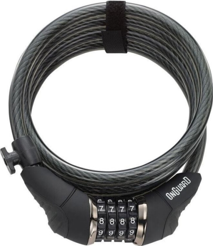 Onguard Onguard Doberman X-Series Sykkellås 8031 Kabel - 12 Mm 185 Cm - Szyfr