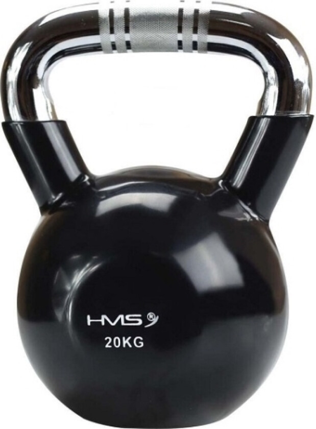 Hms Kettlebell Cast Iron Ktc20 Handle Chrome Knurled Black 20 Kg (17-64-076)