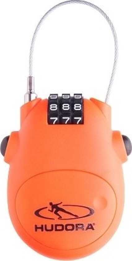 Hudora Cable Lock Hengelås Oransje