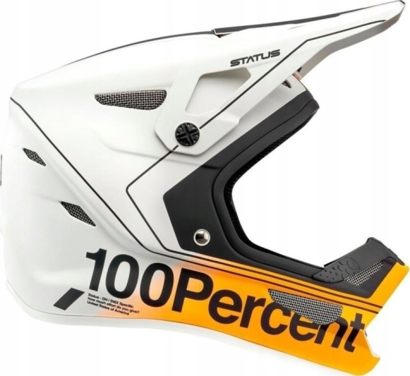 Kask Full Face Juniorski Status Dh/Bmx Helmet Carby Silver Roz. S (47-48 Cm) (New)