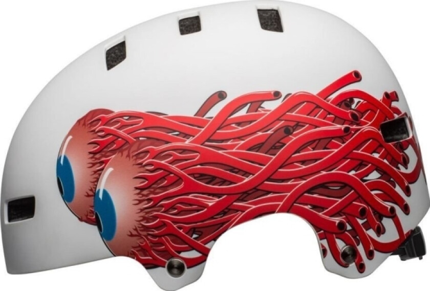 Bmx Helmet Local Matte White Eyes Size L (5961.5 Cm) (New)