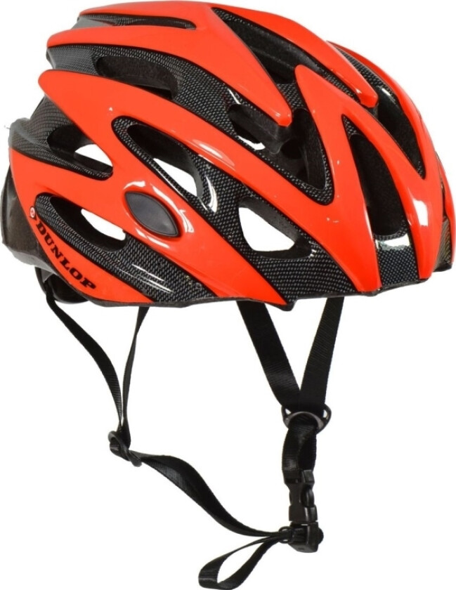 Dunlop Justerbar Sykkelhjelm Rød Led Størrelse M