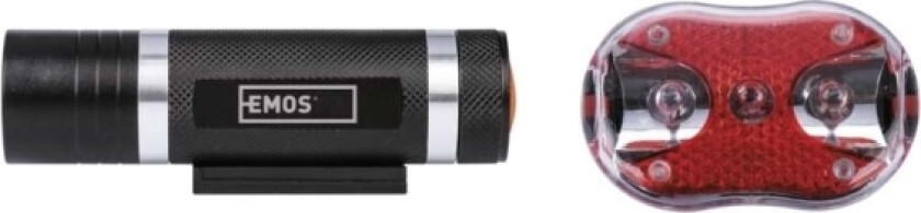 Emos P3920, Frontlys + Baklys (Sett), Svart, Aluminium, Plastikk, Led, 30 X 65 X 40 Mm