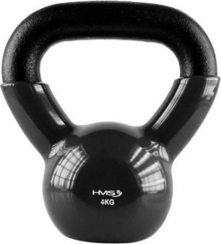 Kettlebell Vinyl 4Kg Sort Hms Knv04