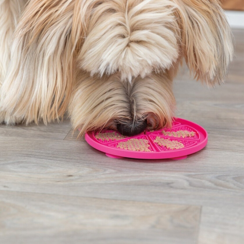 Lick'n'Snack Slikkematte Rosa 18 cm