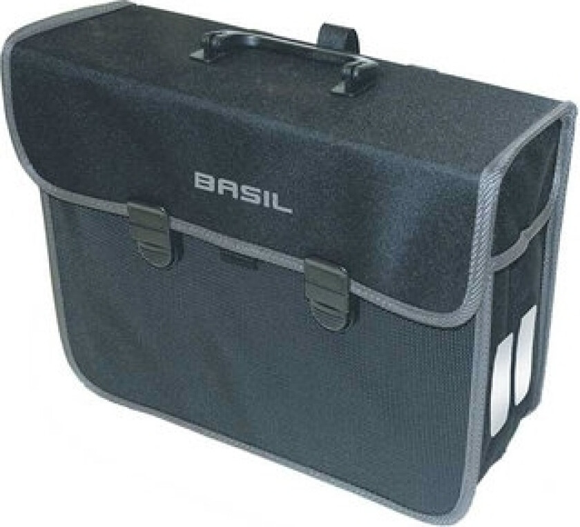 Basil Malaga, Bakre, Sykkelveske, Polyester, Svart, 13 L, 5 Kg