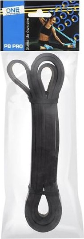 One Fitness Powerband Pb-Pro Høy Motstand Svart 1 Stk.