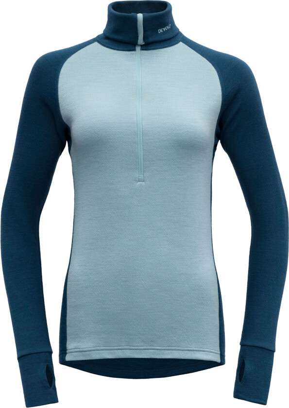 Women's Expedition Zip Neck L, Flood/Cameo