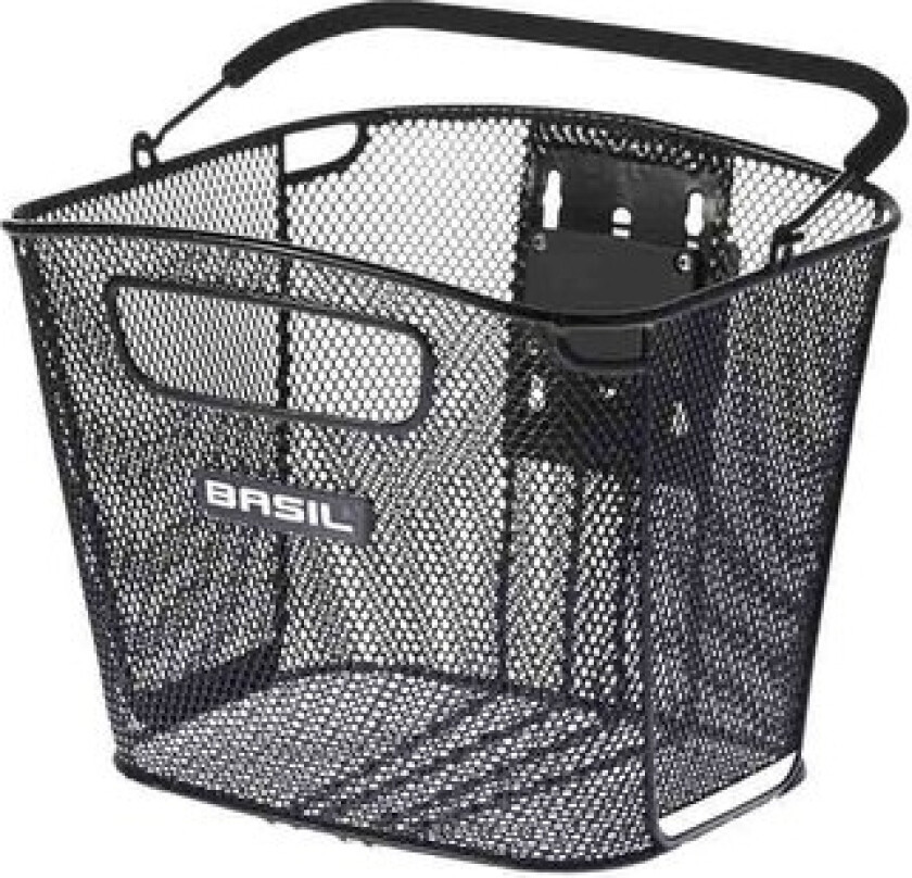 Basil Bold Front Kf, Front, Sykkelkurv, Stål, Sort, 5 Kg, 280 Mm