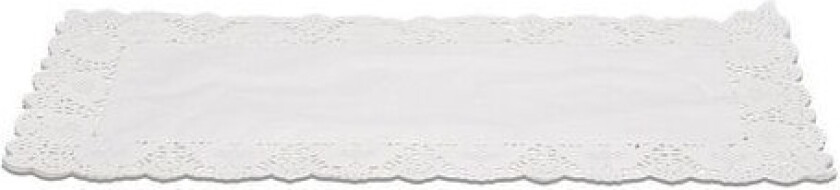 Kakeservietter, Rektangulær, Hvite, 40x20cm, pk/6
