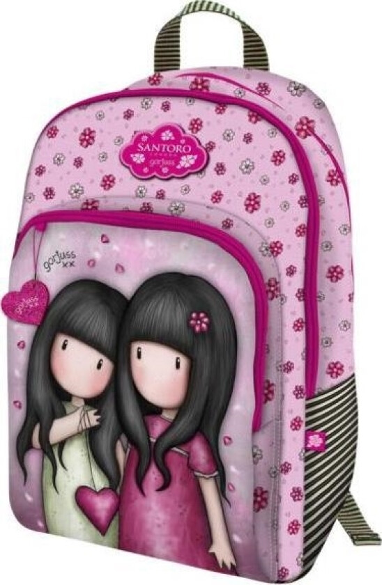 London Ryggsekk Med Tre Lommer - Gorjuss Sparkle & Bloom
