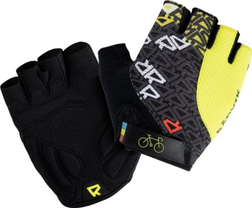 Radvik Radvik Runde Sykkelhansker Lime-Sort Str Xl