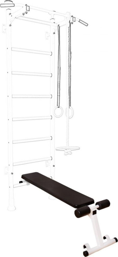 B 410 Matt Hvit Treningsbenk