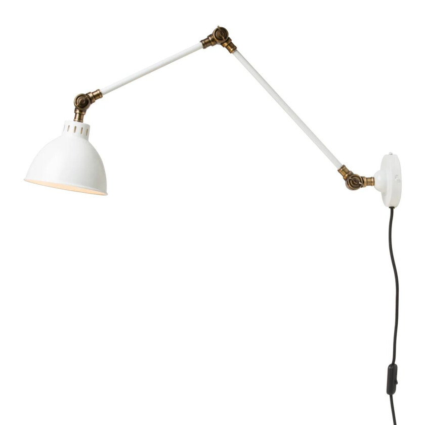 Henry vegglampe hvit