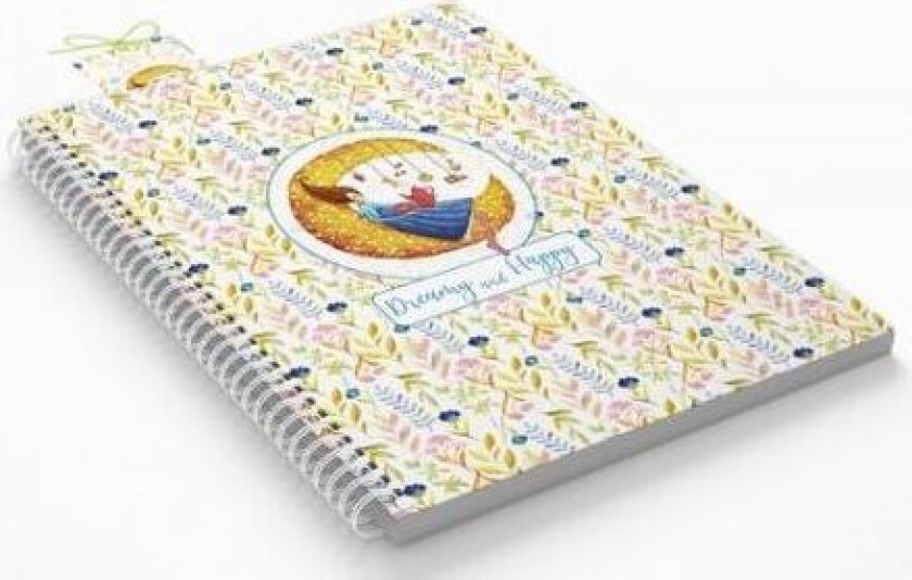 Dekorativ Notatbok Moon B5/80K, Rutenett, Med Fold