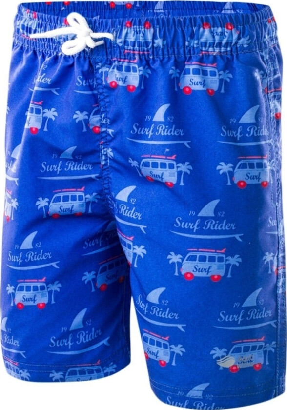 Aquawave Shorts Dziecice Surf Kids Surf Rider Print/Blendende Blå Blå-Rød Størrelse 134