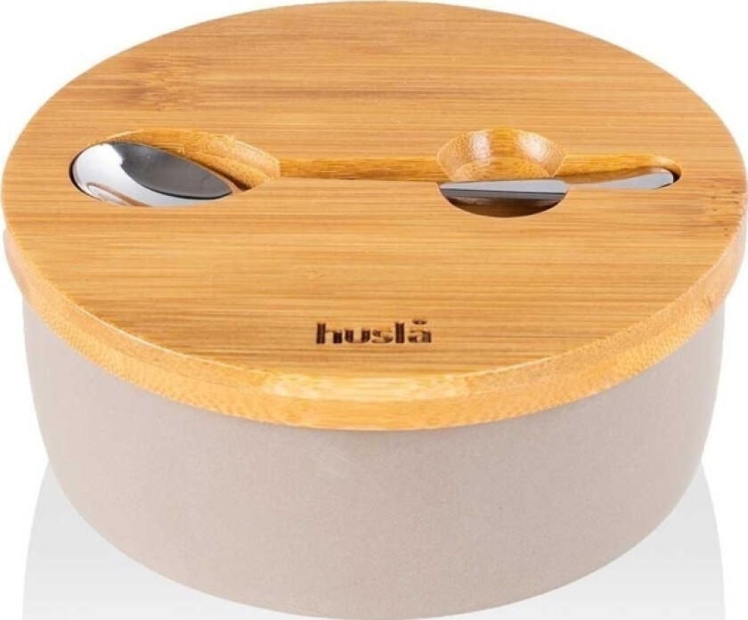 Keramisk Sukkerskål Med Skje (Hygge)