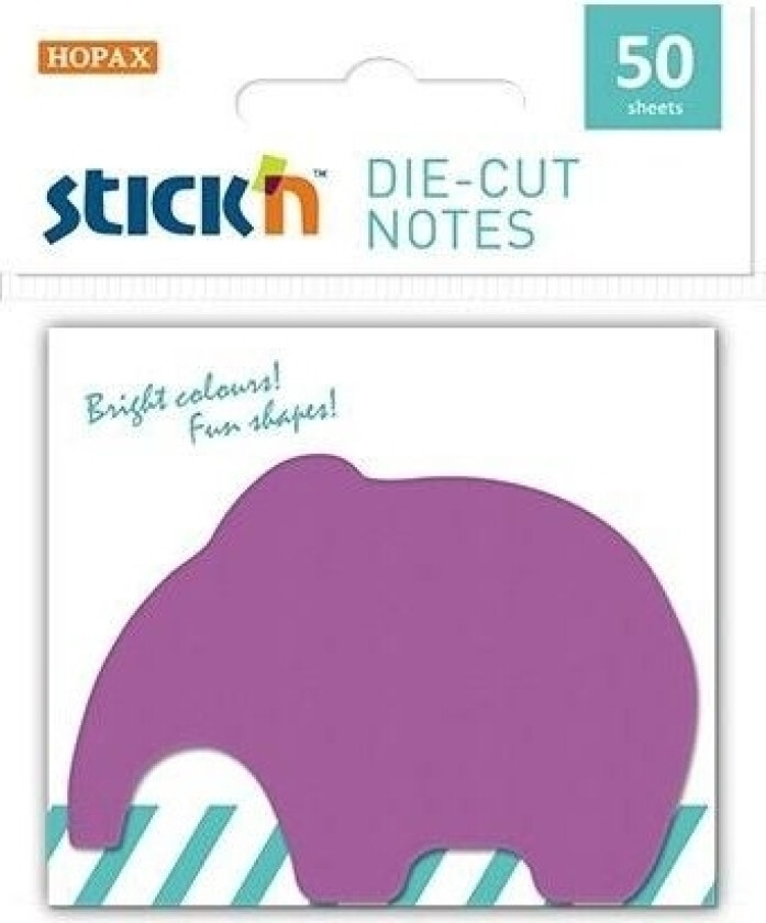 Stickn Selvklebende Notatbok Elephant