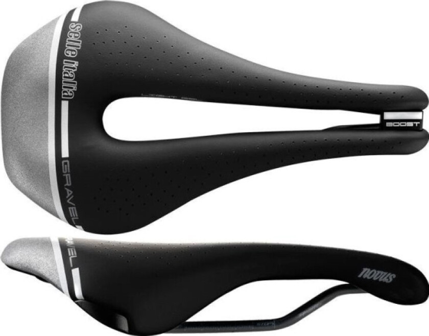 Selle Italia Sal Selle Italia Novus Boost Gravel Tech Superflow S (Id Match - S3) Ti 316 Tube 7, Fiber-Tek, 255G Svart-Grå (Ny)