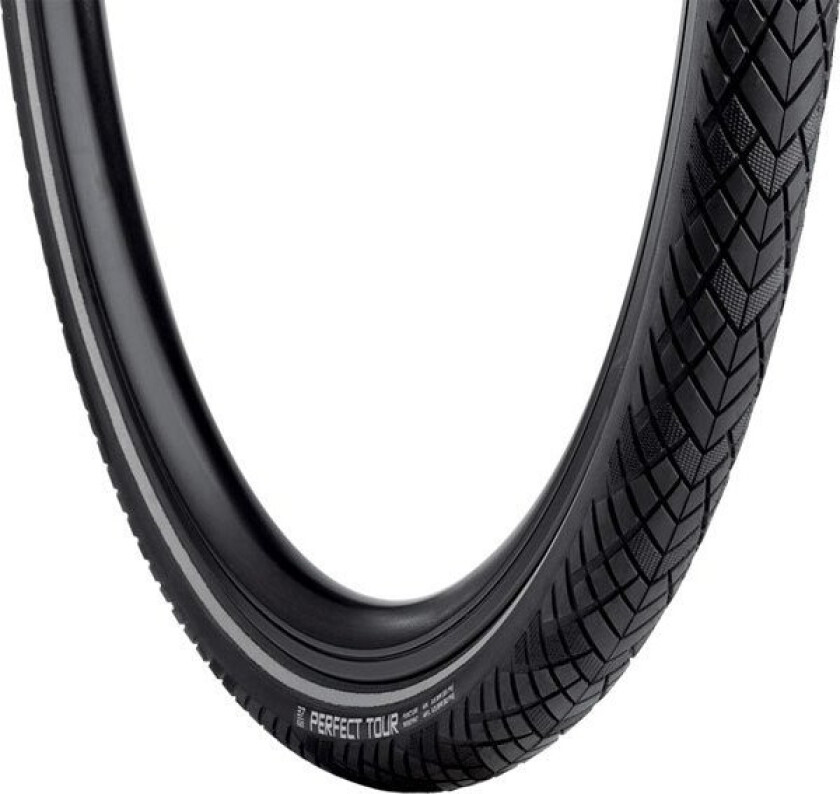 Trekking Dekk Perfect Tour 28X1,5/8X1,1/4 (32-622) Wire Anti-Punktering Innsats Refleks Svart (Ny)