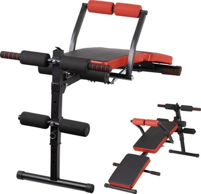 Activeshop Treningsbenk 07 Sort Rød