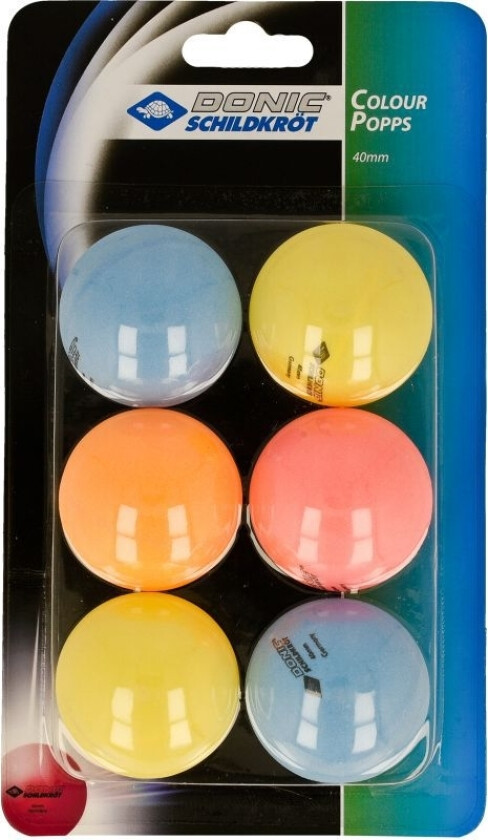 Bordtennisballer Color Popps 6 Stk