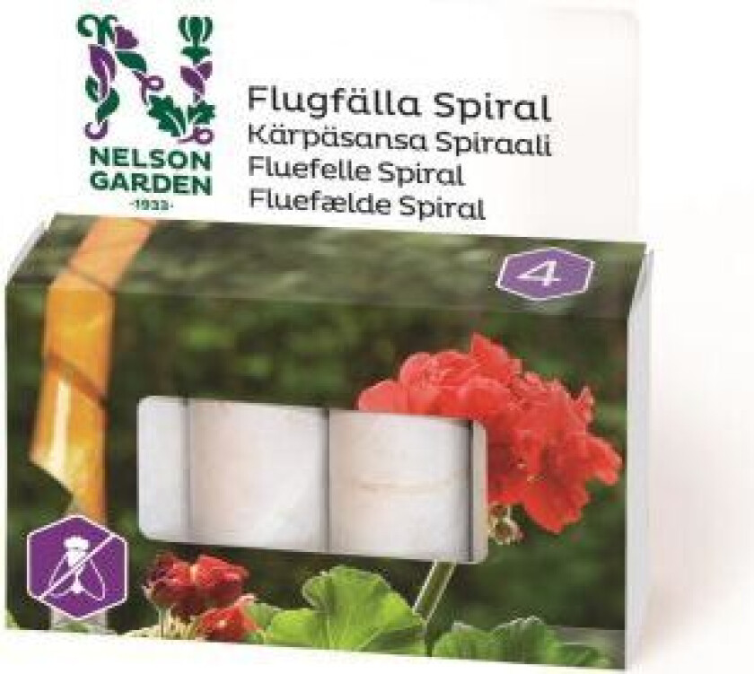 8652 Fluefelle spiral, 4-pakning