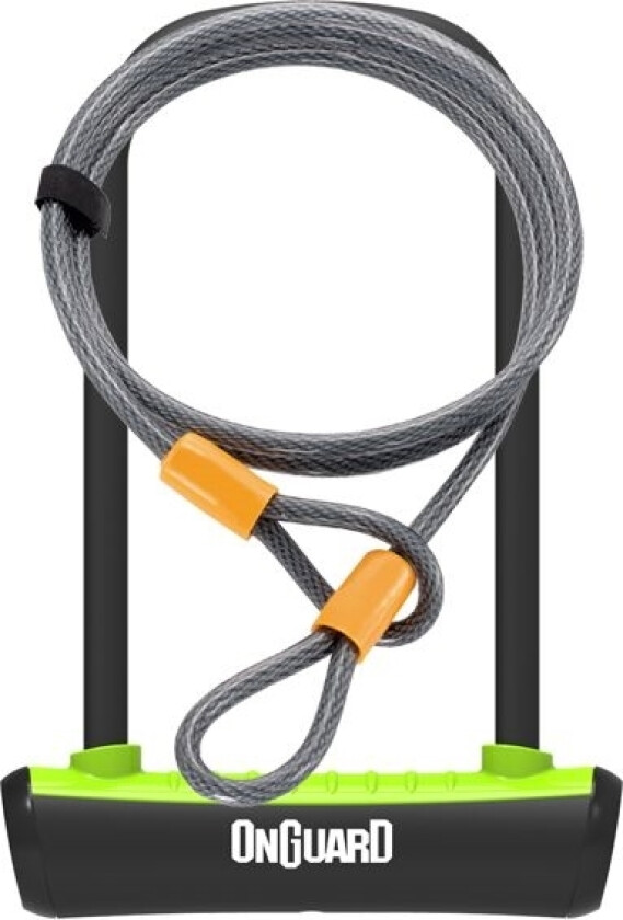 Onguard U-Lock Sykkellås Neongrønn 10X1200 Mm (8154Gr)