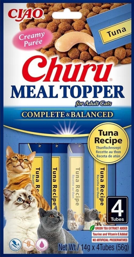 Inaba Churu Meal Topper Tunfisk - Kattegodbidder - 4 X 14G