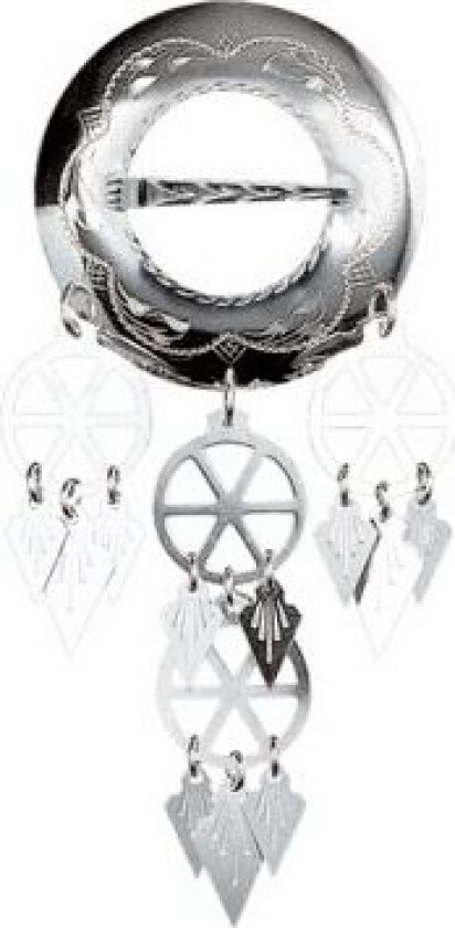 Sølje Trønderbunad i 830 hvitt sølv