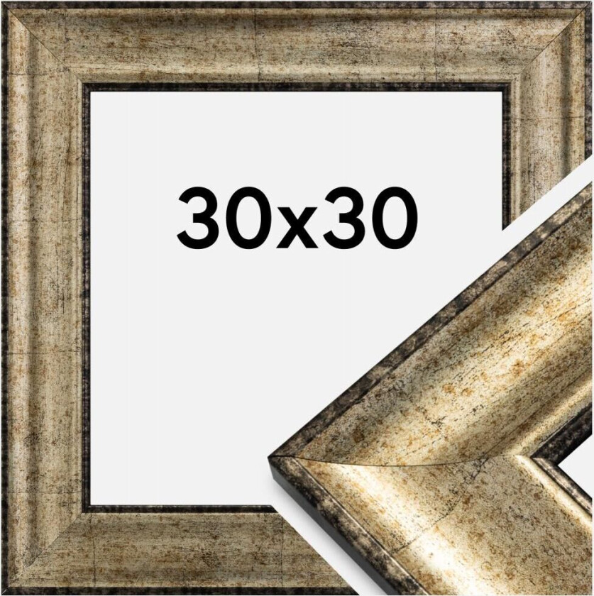 Ramme Saltsjöbaden Akrylglass Antikk Gull 30x30 Cm