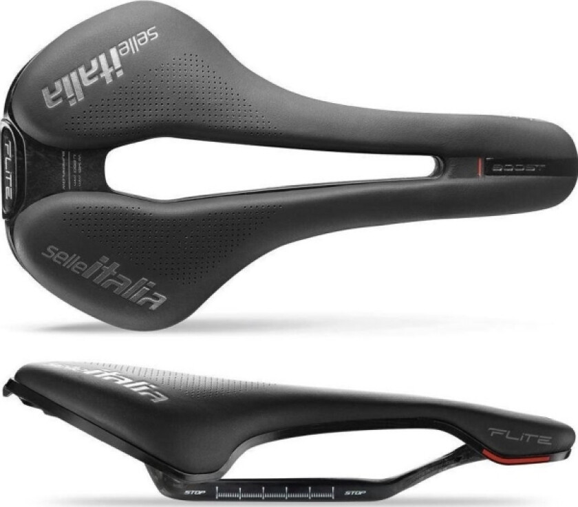 Selle Italia Siodo Selle Italia Flite Boost Superflow Kit Carbonio L (Id Match - L3) Carbon +10Mm 7X9, Fibra-Tek, Svart (New)