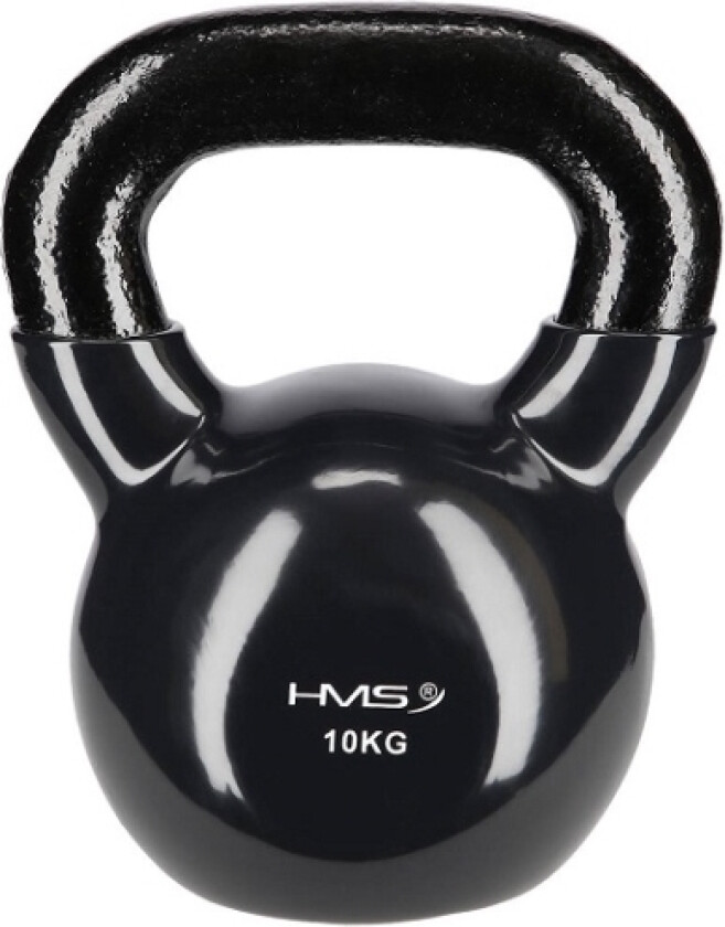 Vinyl Kettlebell 10 Kg Sort Hms Knv10