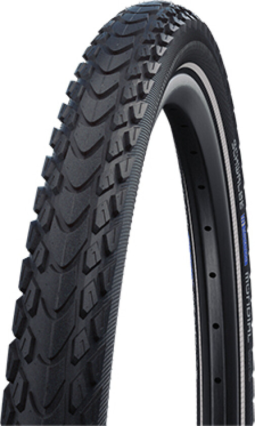 Marathon Mondial, 28", Bybruk/Eventyr, Veg, Tubeless Ready, Folding Bead, Sort, 45 - 80 Psi