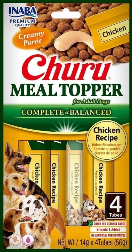 Inaba Churu Meal Topper Chicken - Godbid Til Hund - 4 X 14G