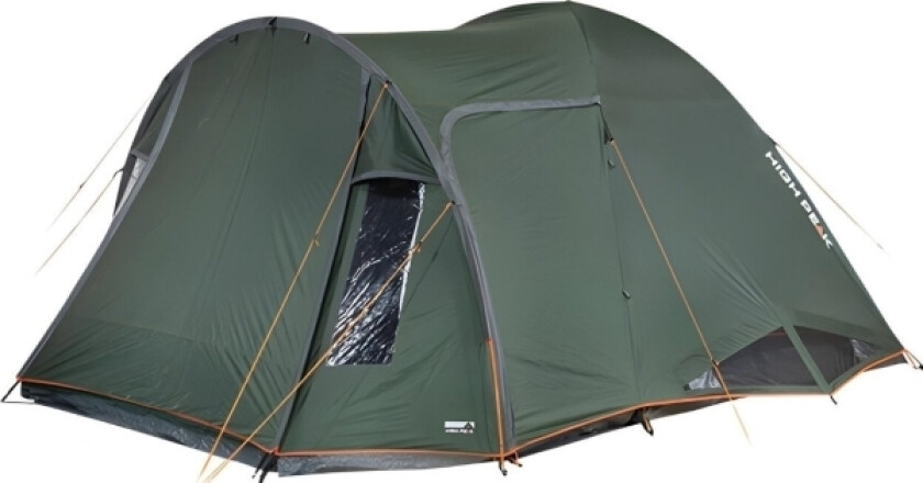 Dome Tent Tessin 5.1 (Dark Green/Grey, With Tunnel Porch, Climate Protection 80)